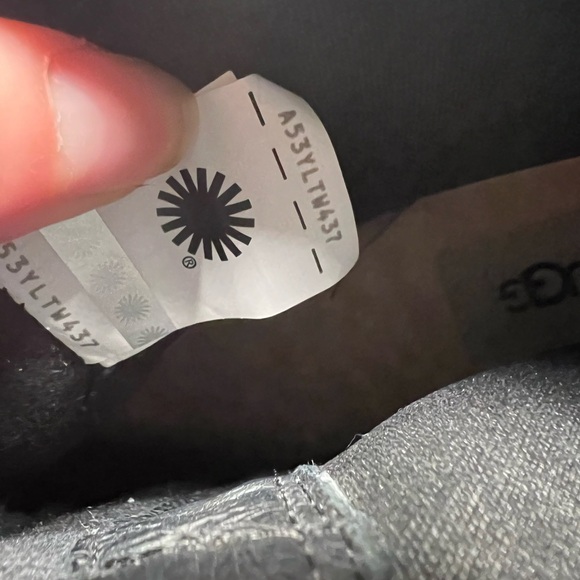 UGG Women's Arleta waterproof leather ankle wedge boots in black size 12 - Picture 9 of 9